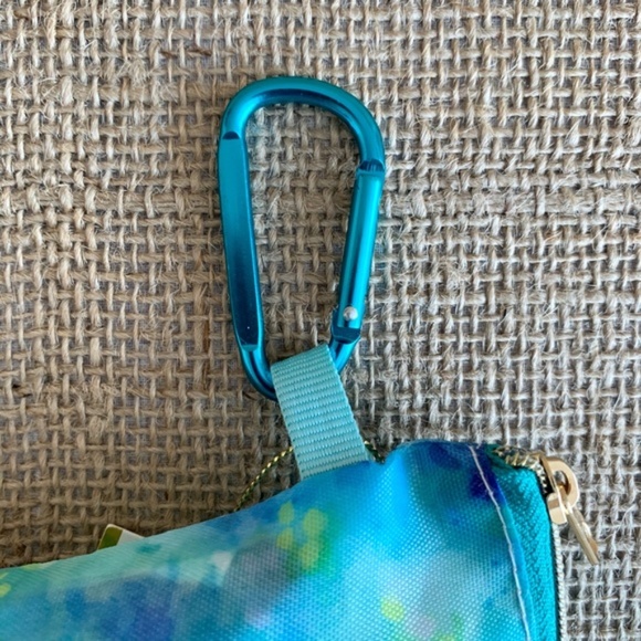 Reusable Foldable Tote Bags Market / Groceries Blue Pink Green 3 Total NWT - Picture 8 of 9